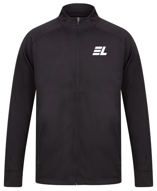 Trainingspak zwart  (bedrukking inbegrepen)